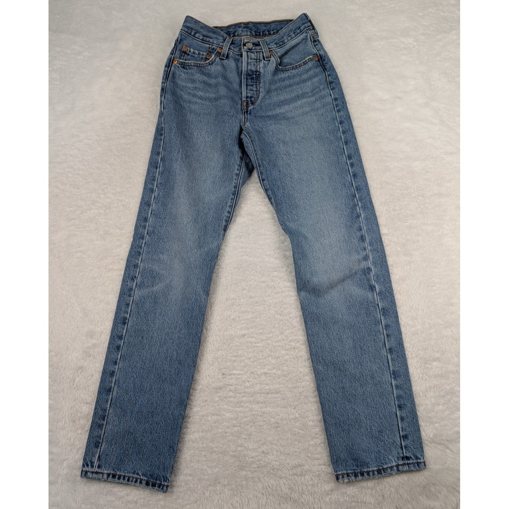 Levi's 501 Jeans Women's 24 (24x29) Straight Mid Rise Denim Cotton